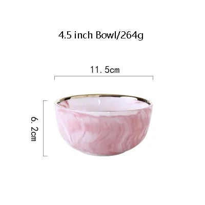 Pink Marbe Dinnerware