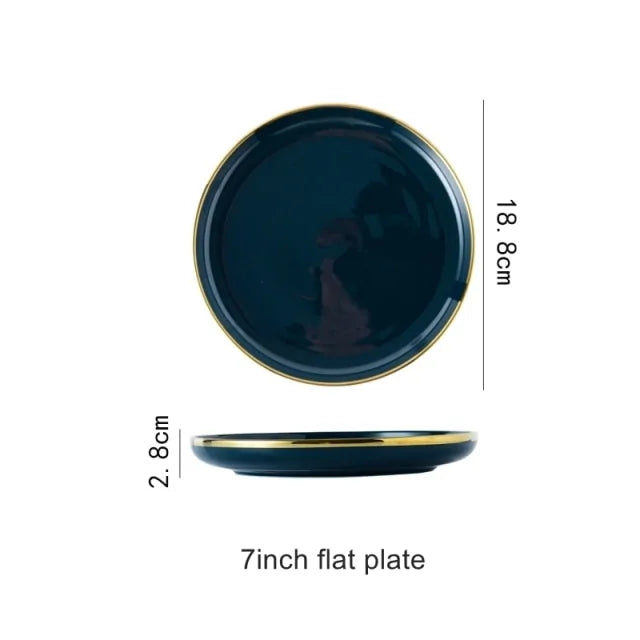 Blue Porcelain Dinner Plates