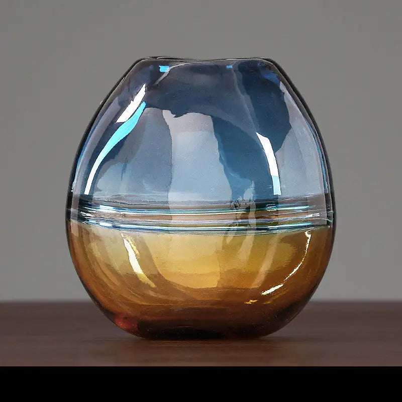 Modern Gradient Light Luxury Minimalist Glass Vase